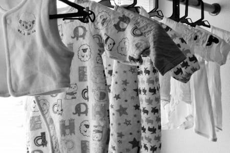 子供服の洗濯物